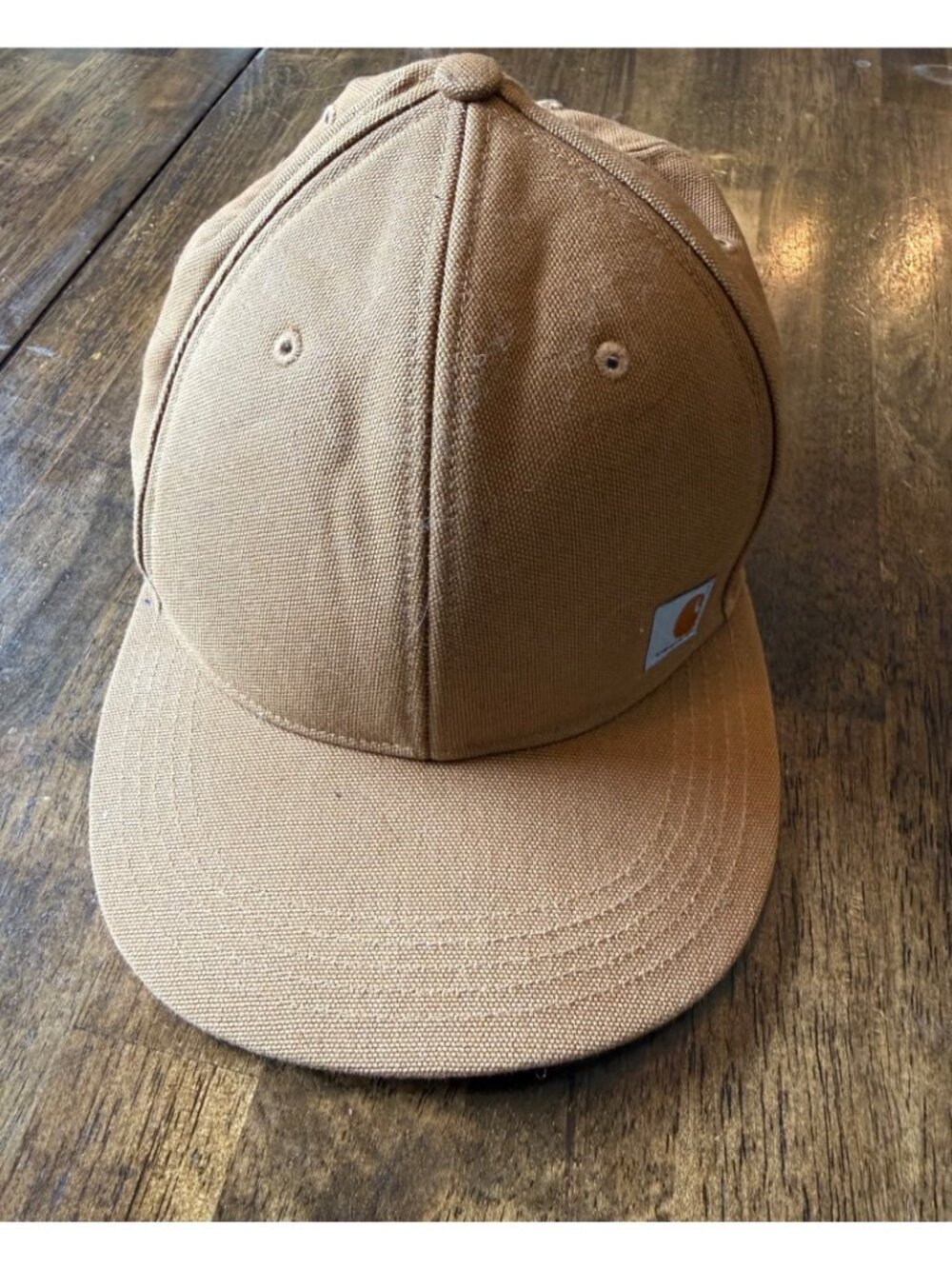 Carhartt Tan Snap Back Canvas Hat One Size Fits All - Picture 2 of 5